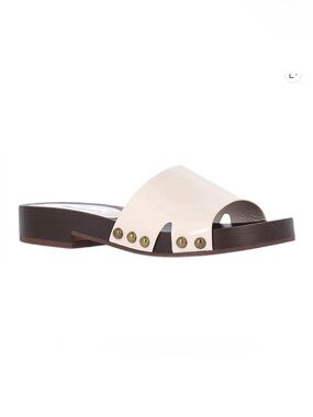 💜No Boundaries Women's Studded Wooden Clog Sandals Size:11